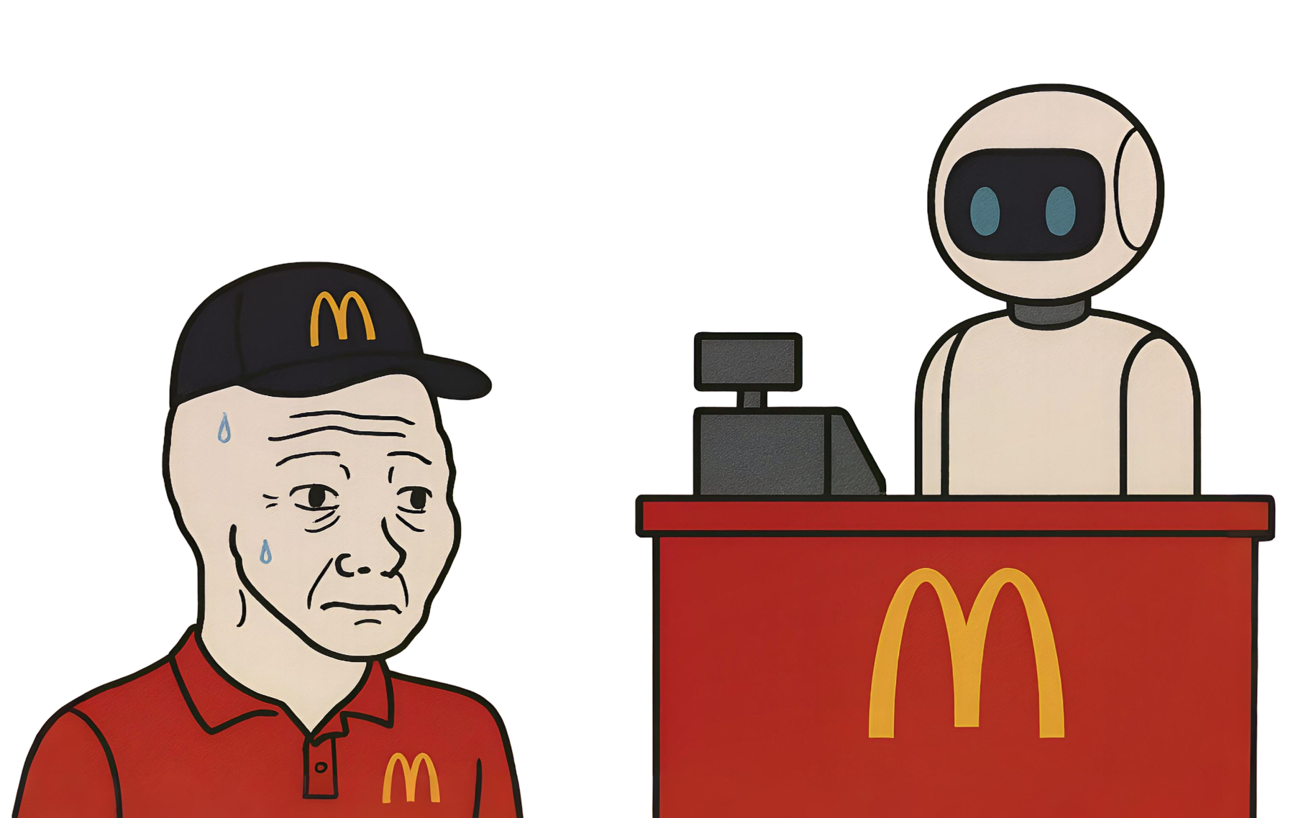 Office Wojak vs AI Bot